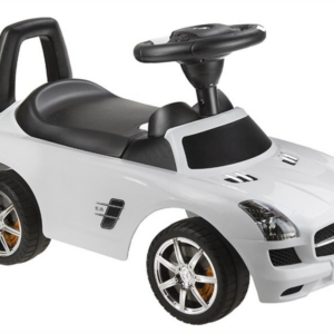 Jeździk Mercedes SLS AMG Pchacz Dla Dziecka Oparcie Schowek Biały