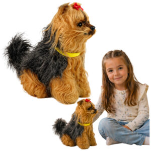 Interaktywny Pies Piesek Yorkshire terrier York Pluszowy Szczeka Rusza Ogonem