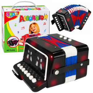 Akordeon Dla Dzieci Instrument Muzyczny Harmonia Melodie Czarny