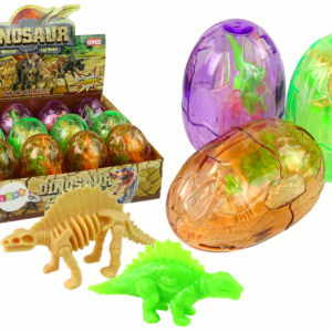 Duże Jajo Dinozaura 2 Figurki Jajko Dinozaury 9 cm