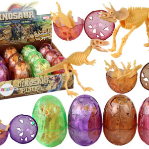 Otwierane Jajo Dinozaura Figurka Żółta 4 Kolory 9 cm