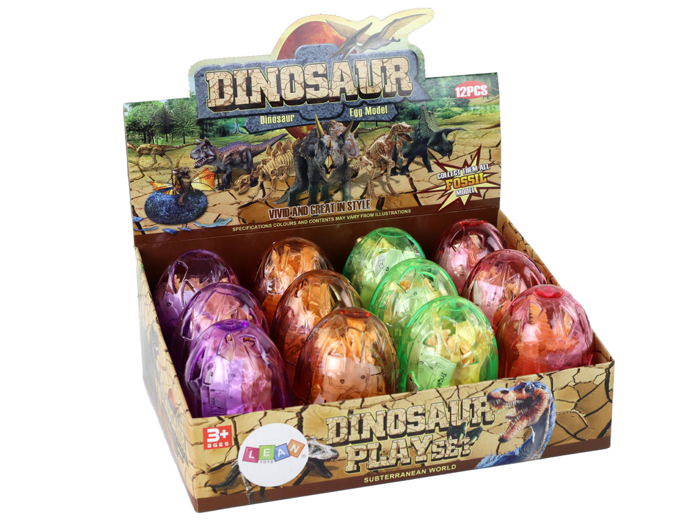 Otwierane Jajo Dinozaura Figurka Żółta 4 Kolory 9 cm - obrazek 9