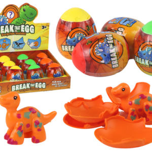 Magiczne Pękające Jajko Dinozaur W Skorupie 4 Kolory 6 cm