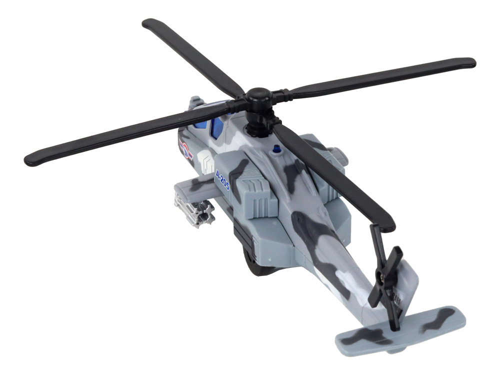 Helikopter Wojskowy Śmigłowiec Militarny Aluminiowy Mix Dźwięk Światła - obrazek 6