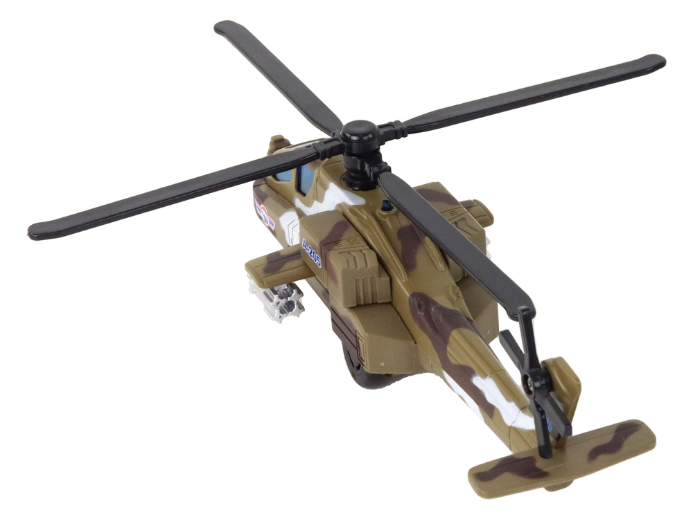Helikopter Wojskowy Śmigłowiec Militarny Aluminiowy Mix Dźwięk Światła - obrazek 7