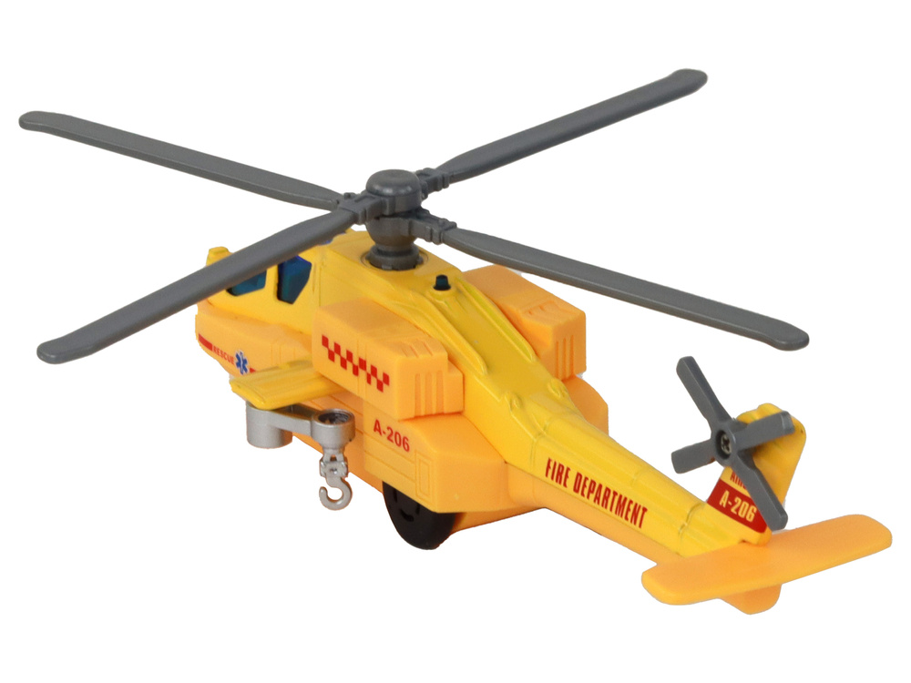 Helikopter Śmigłowiec Aluminiowy Ratunkowy Z Napędem Mix Dźwięk Światła - obrazek 5