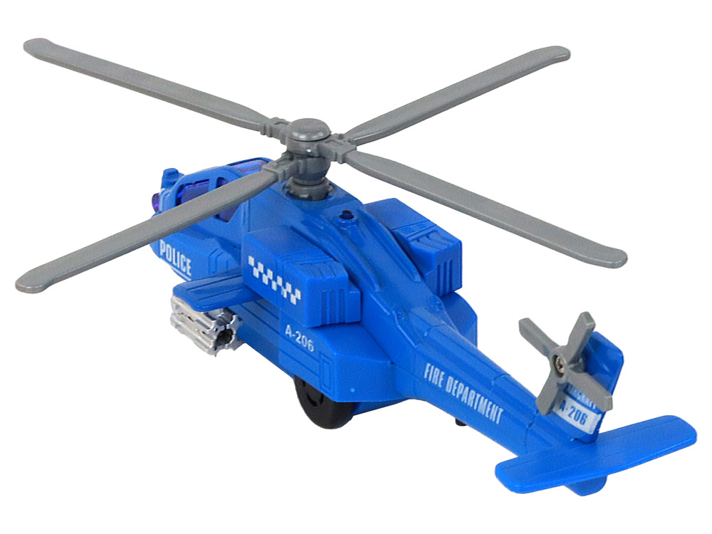 Helikopter Śmigłowiec Aluminiowy Ratunkowy Z Napędem Mix Dźwięk Światła - obrazek 6