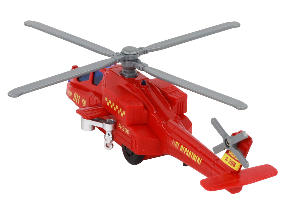 Helikopter Śmigłowiec Aluminiowy Ratunkowy Z Napędem Mix Dźwięk Światła - obrazek 7