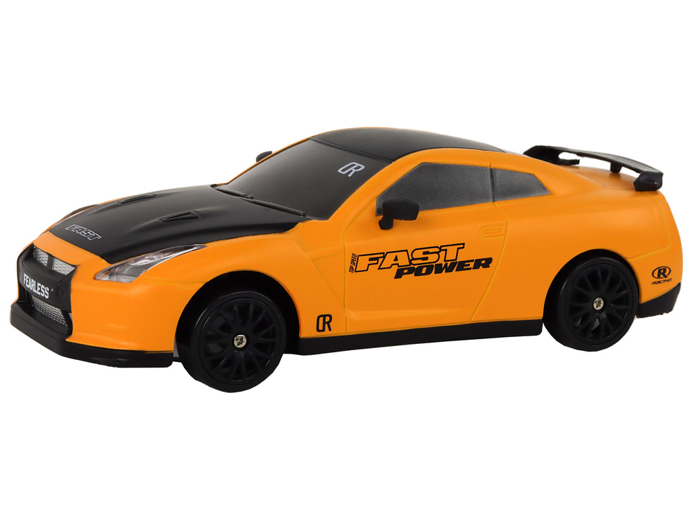 Autko Sportowe Zdalnie Sterowane R/C 1:24 Żółte Wymienne Koła - obrazek 2