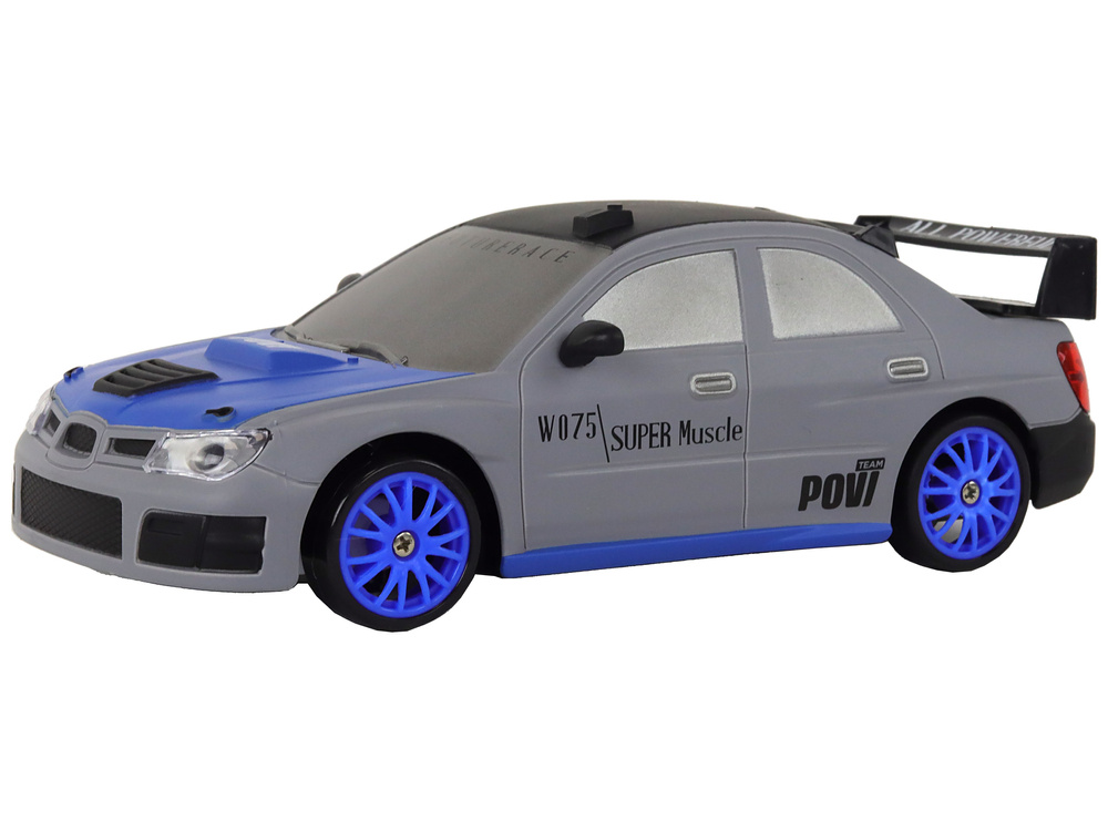 Autko Sportowe Zdalnie Sterowane R/C 1:24 Szare Wymienne Koła - obrazek 2