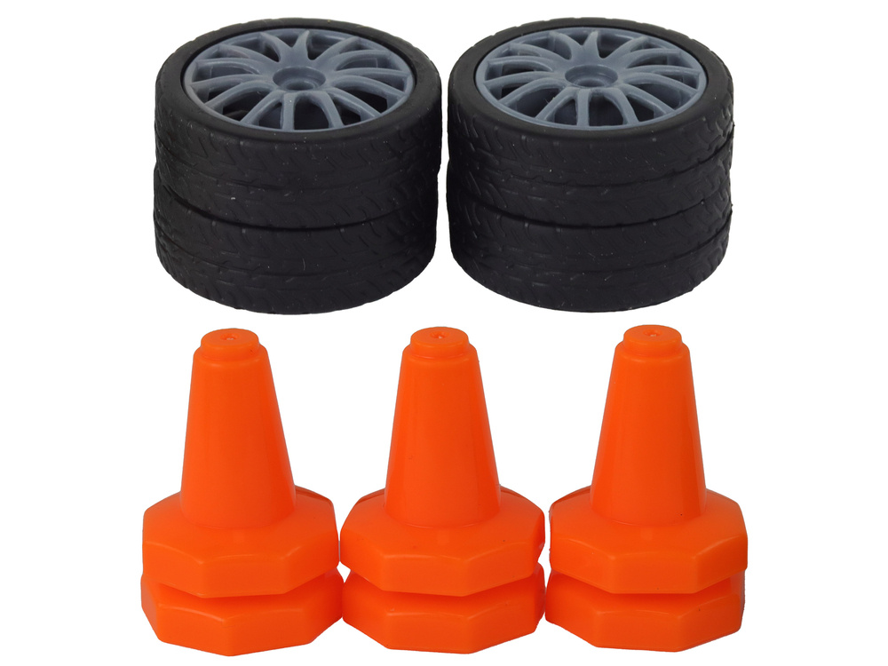 Autko Sportowe Zdalnie Sterowane R/C 1:24 Szare Wymienne Koła - obrazek 6