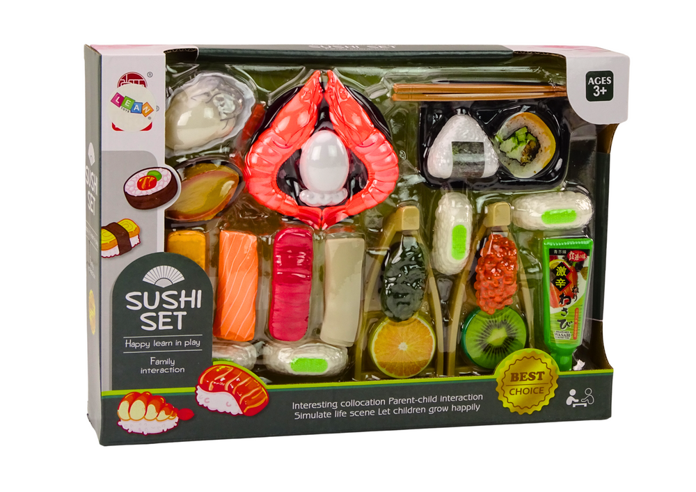 Zestaw Zabawkowy Do Sushi Akcesoria Krewetki Dla Dzieci 24 ele. - obrazek 4