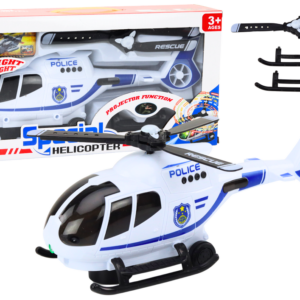 Helikopter Policyjny Śmigłowiec Jeżdżący Światła Dźwięki