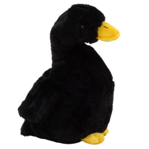 Czarna Pluszowa Gęś Maskotka Przytulanka Pluszak Kaczka 30cm
