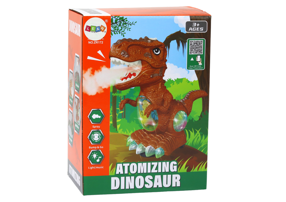 Dinozaur Tańczący Czujnik Przeszkód Światła Dźwięki Zielony - obrazek 3