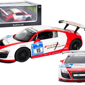 Auto R/C 1:24 Zdalnie Sterowane Sportowe AUDI R8 LMS Białe