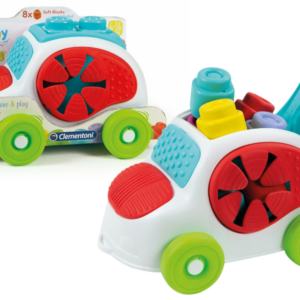 Clemmy Autko Sensoryczne z Klockami Sorter Clementoni 17315