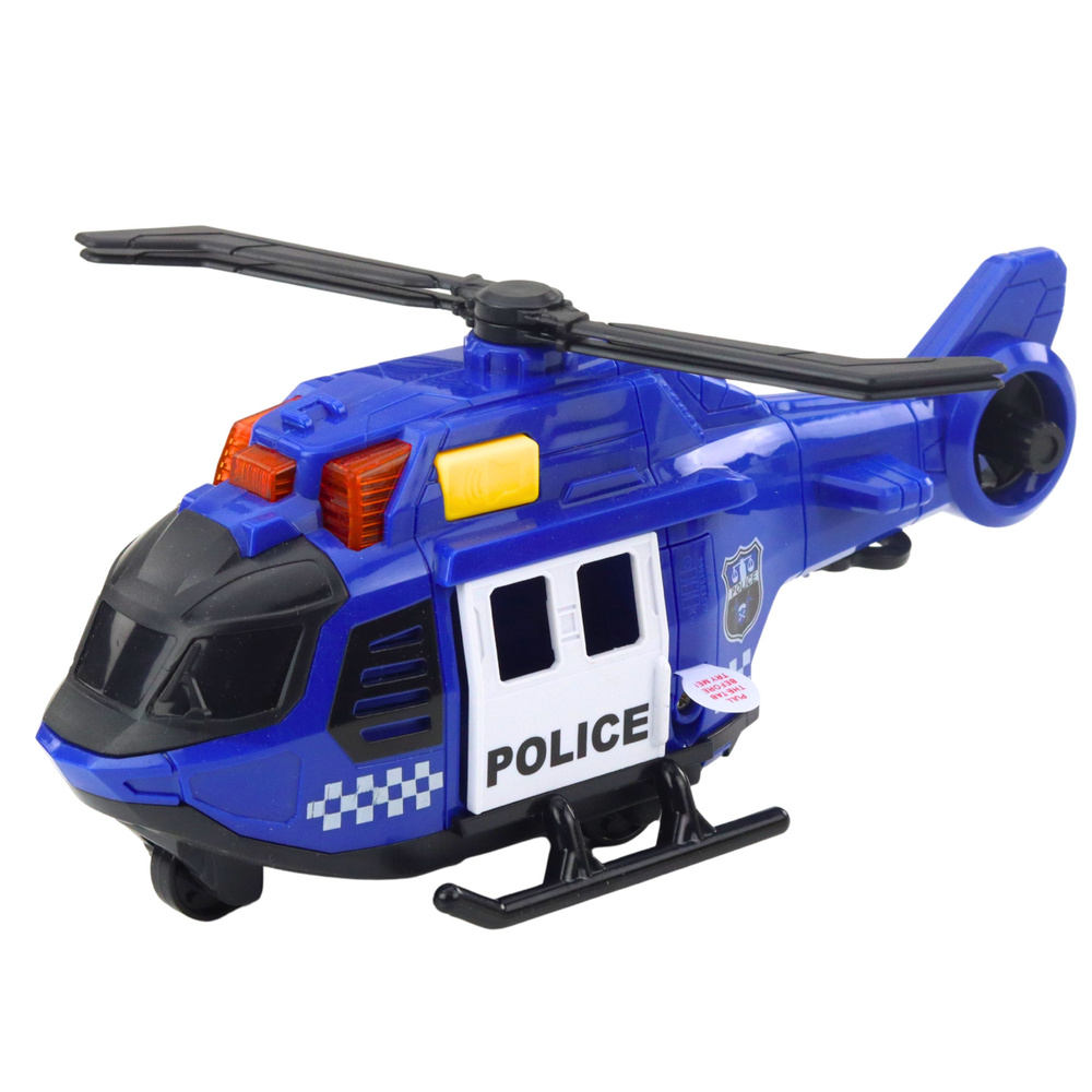 Helikopter Policyjny Z Dźwigiem Światła Dźwięki Niebieski - obrazek 2