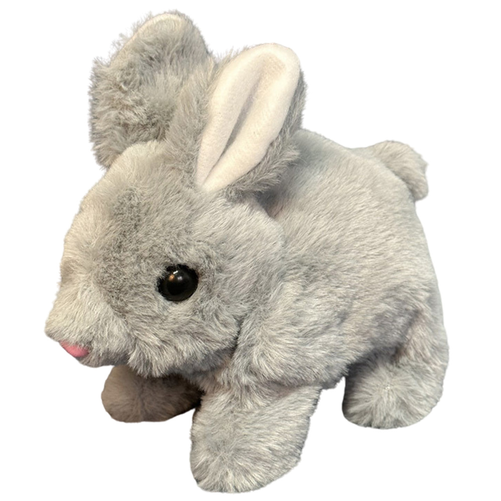Pluszowa Maskotka Przytulanka Zając Królik Szary 18cm - obrazek 2