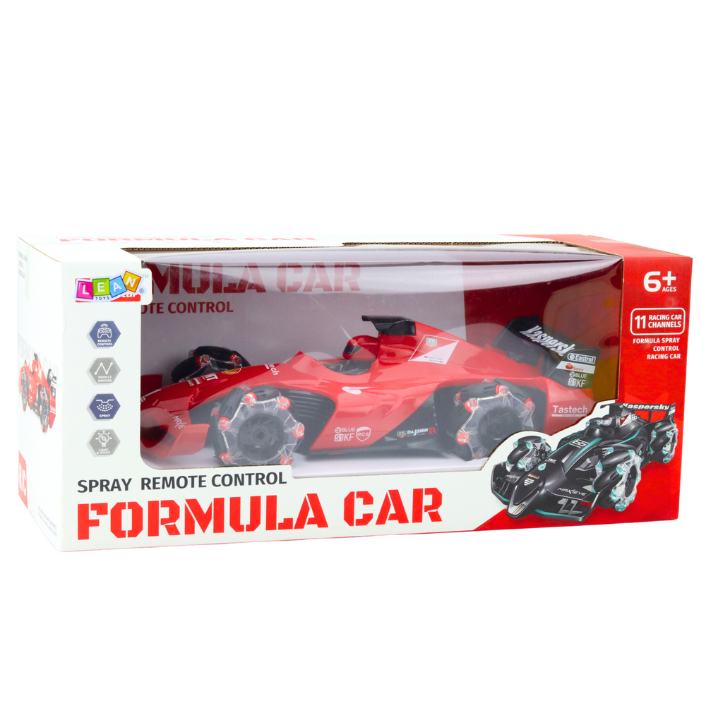 Auto Sportowe Wyścigówka Zdalnie Sterowana RC Efekt Dymu 2.4G Czerwona - obrazek 5