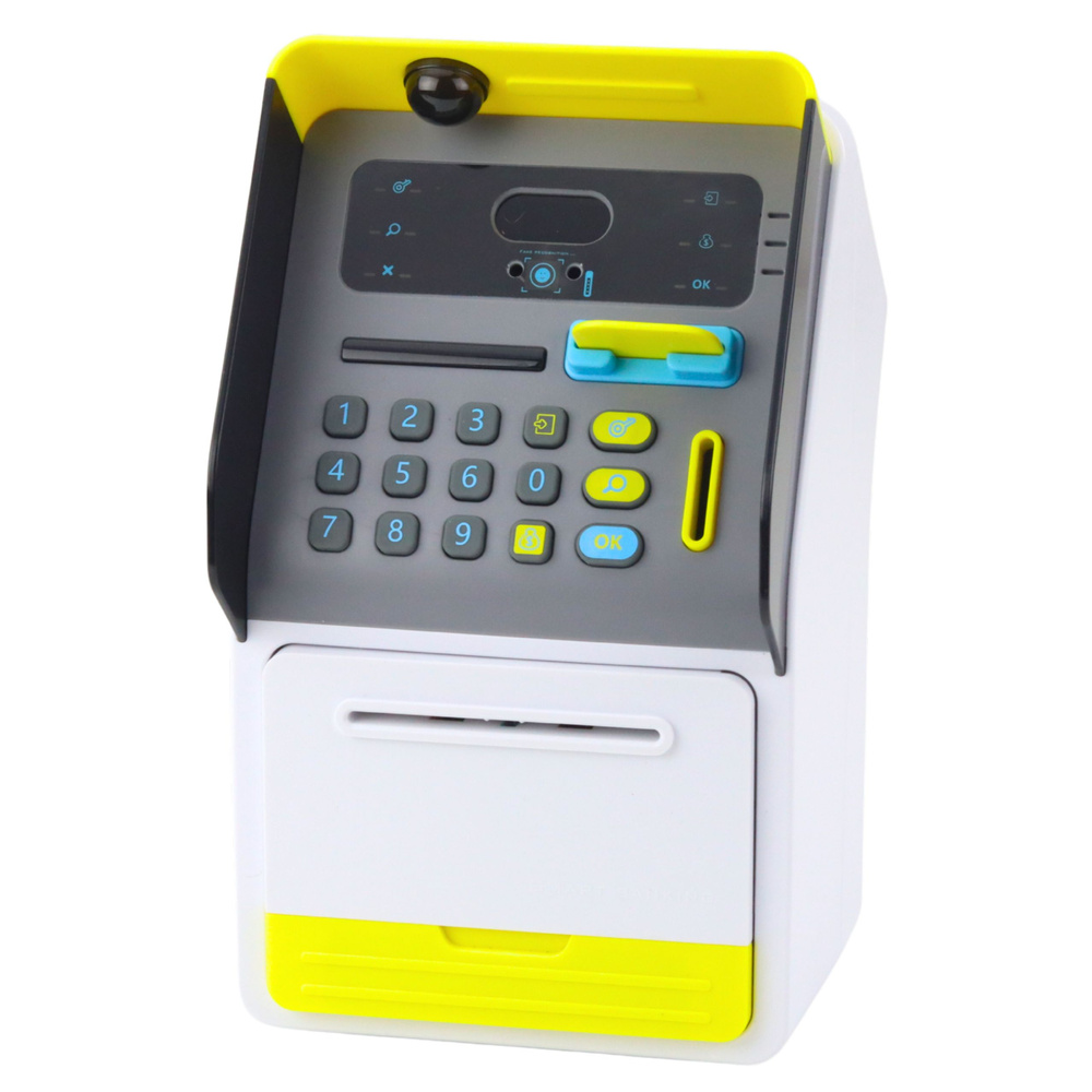 Bankomat Sejf Skarbonka Kod PIN Karta Bankomatowa Żółty - obrazek 2