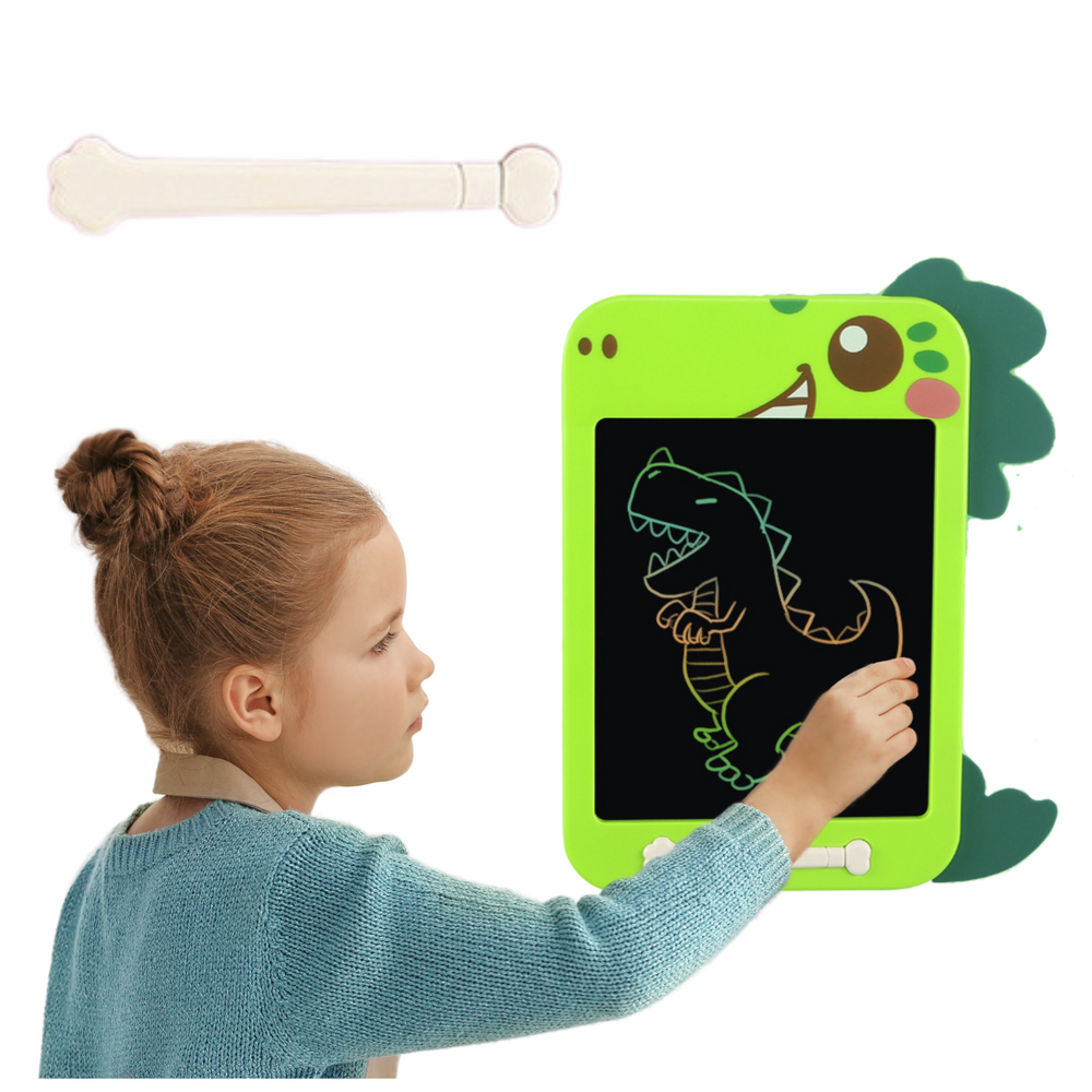 Znikopis Tablica Do Rysowania Pisania LCD Rysik Dinozaur Zielony - obrazek 2
