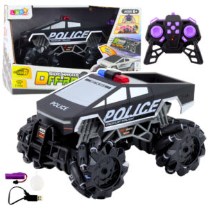 Auto Terenowe Pick Up Truck Policja Zdalnie Sterowany RC Światła Dym 1:16