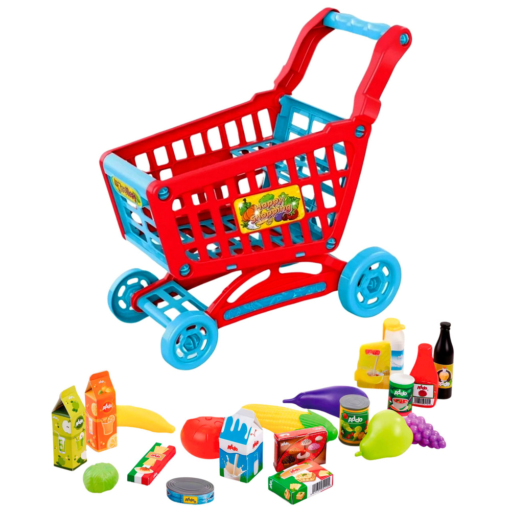 Kasa Sklepowa Interaktywna Supermarket Wózek Skaner Waga Produkty Spożywcze - obrazek 3