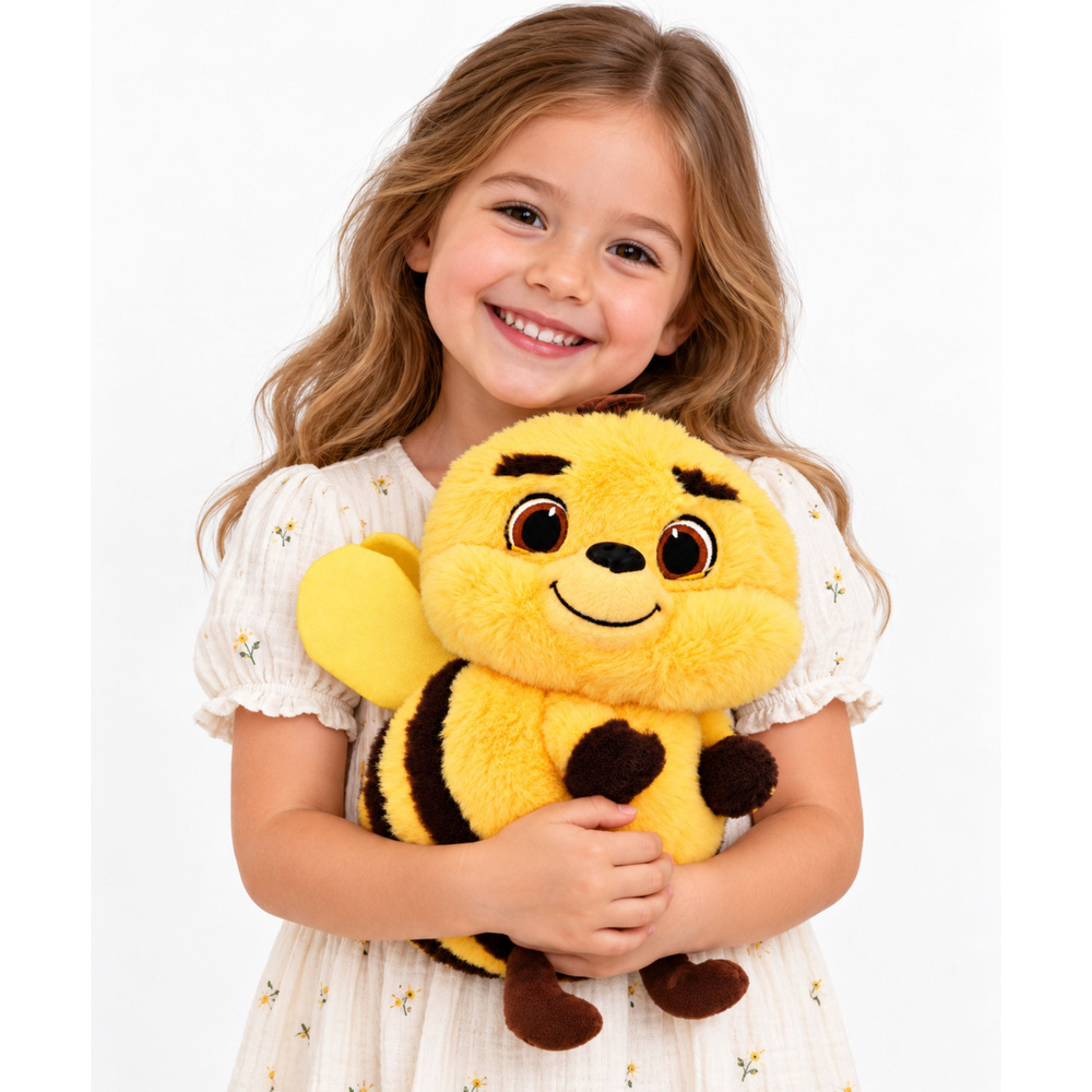 Duża Pluszowa Pszczółka Maskotka Przytulanka Miękka Pszczoła Żółta 40 cm - obrazek 2