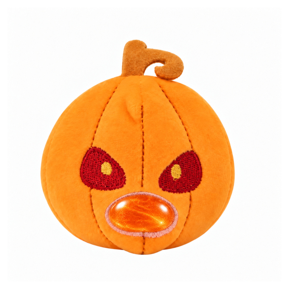 Halloweenowy Pluszowy Gniotek Miękki Brokatowy Antystresowy 8cm - obrazek 4