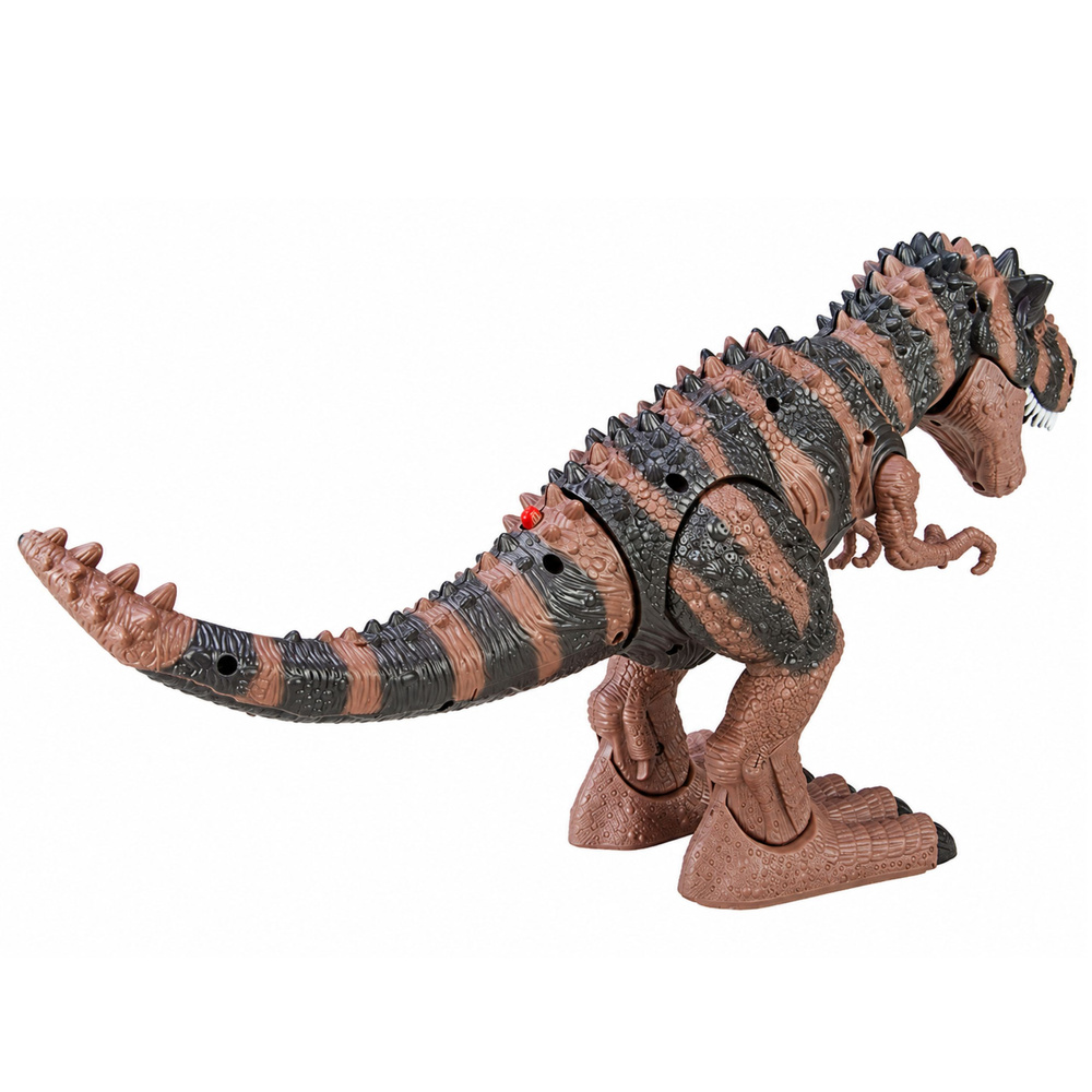 Dinozaur Na Baterie Tyranozaur Rex Chodzący Światła Dźwięk Brązowy - obrazek 5