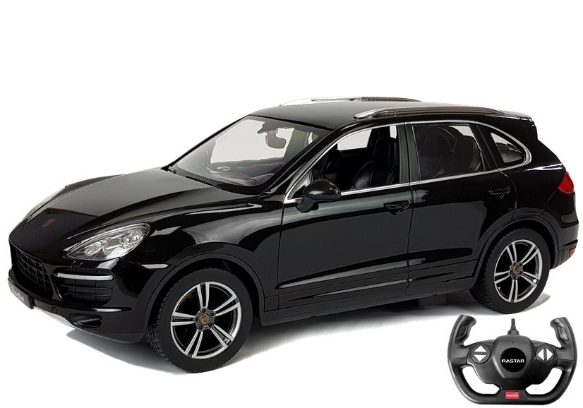 Auto Porsche Cayenne Turbo Zdalnie Sterowane RC Rastar Czarne 1:14 - obrazek 2