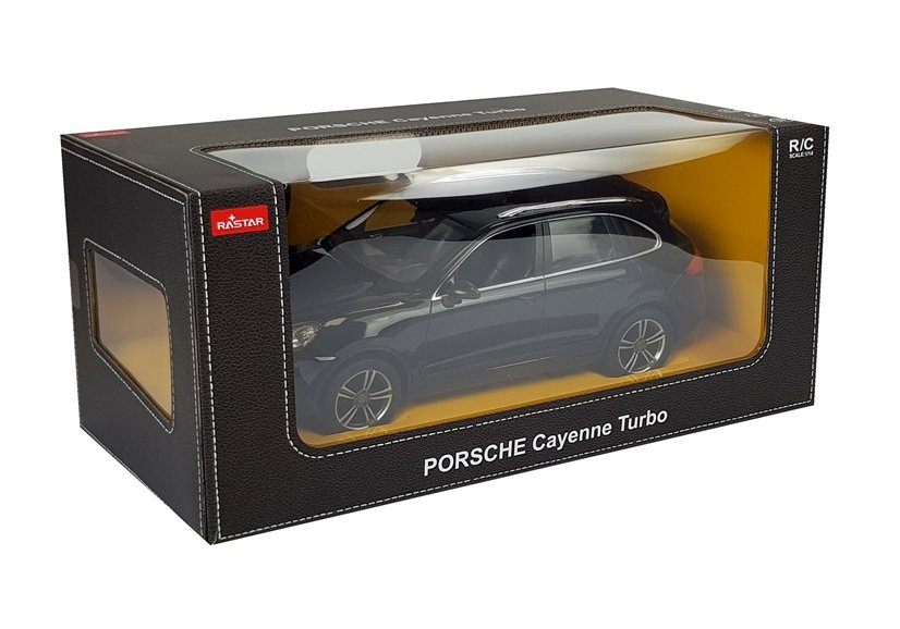 Auto Porsche Cayenne Turbo Zdalnie Sterowane RC Rastar Czarne 1:14 - obrazek 7