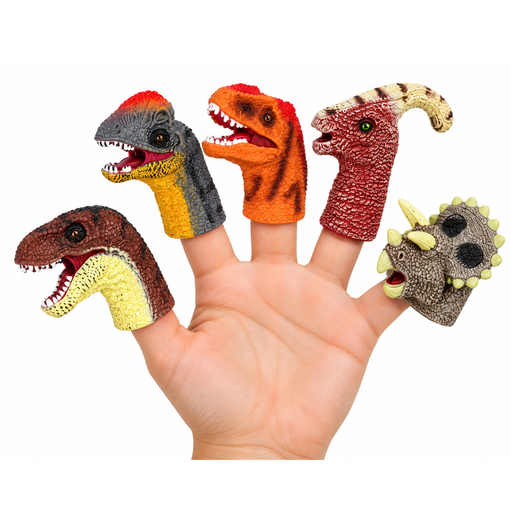Nakładki na Palce Dinozaury 5 elementów - obrazek 4