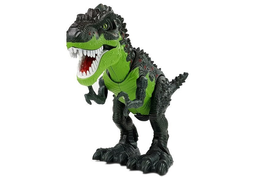 Dinozaur Na Baterie Składa Jaja Zieje Ogniem Para Wodna Zielony - obrazek 3
