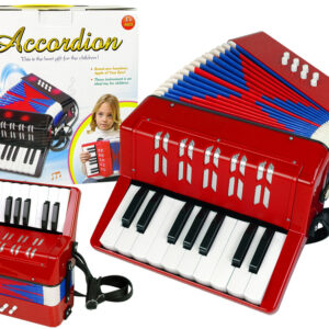 Akordeon Instrument Muzyczny Dla Dzieci Muzyka Czerwony