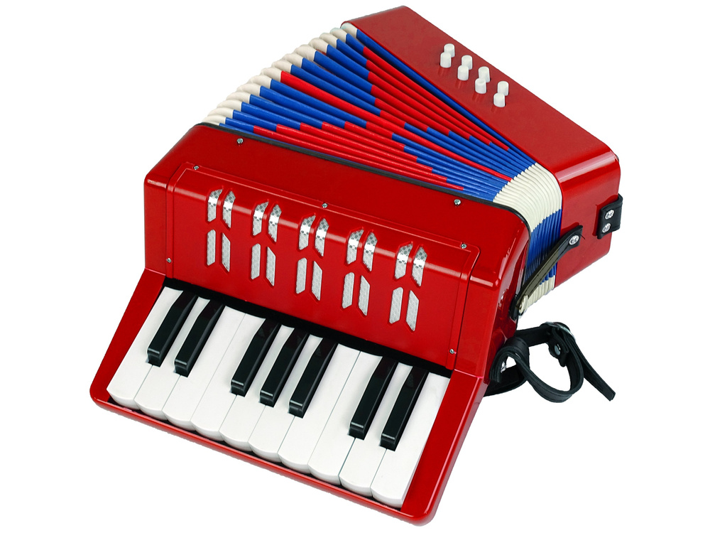 Akordeon Instrument Muzyczny Dla Dzieci Muzyka Czerwony - obrazek 2